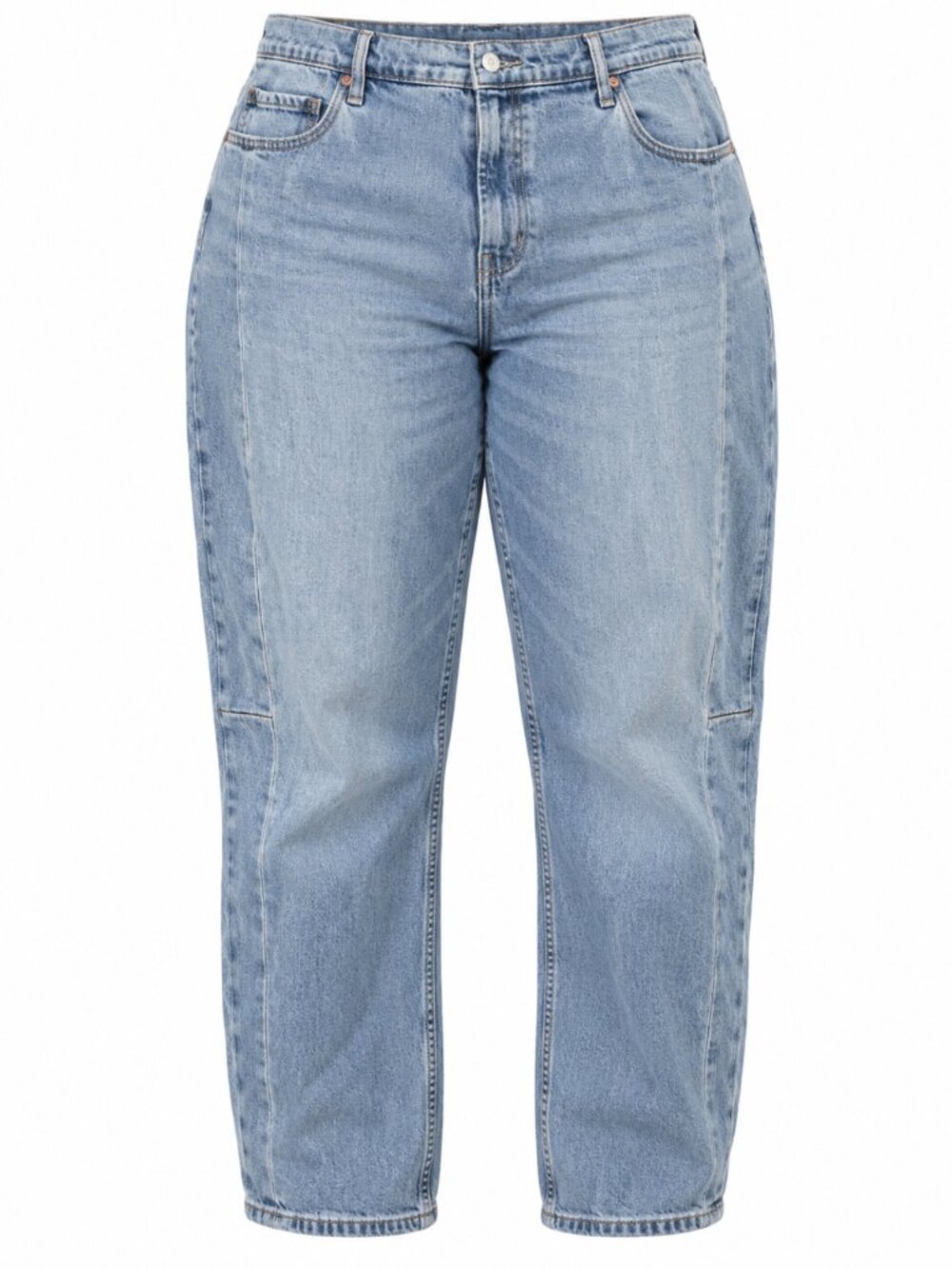 💖 2/$40 Old Navy High Rise Barrel Leg Light Wash Stretch Jeans Plus Size 20